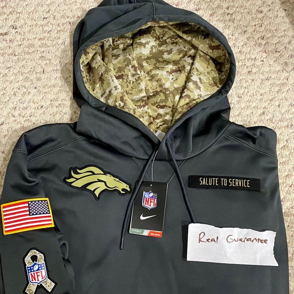 Nike Other - Nwt Rare XL 100% Nike 2016 Denver Broncos Salute To Service Hoodie (fits slim)